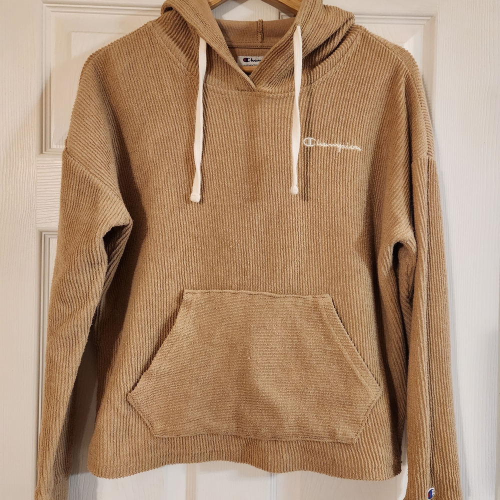 Champion Womens Cropped Corduory Hoodie